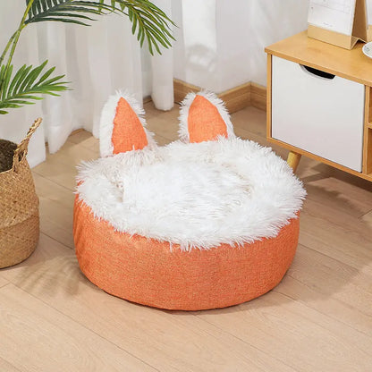 Cat Bed Plush Dog Cat Fluffy Bed Pet plaza