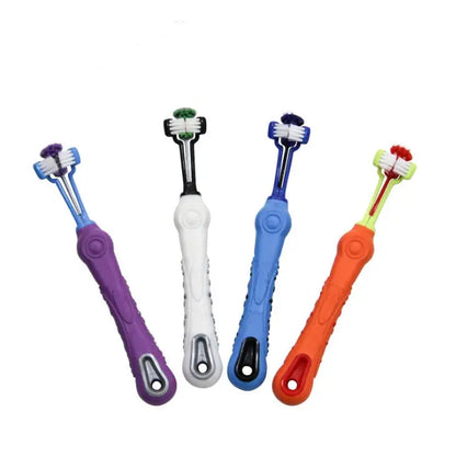 Three Sided Pet Toothbrush Pet plaza