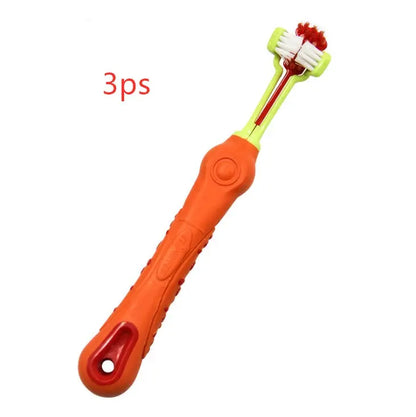 Three Sided Pet Toothbrush Pet plaza